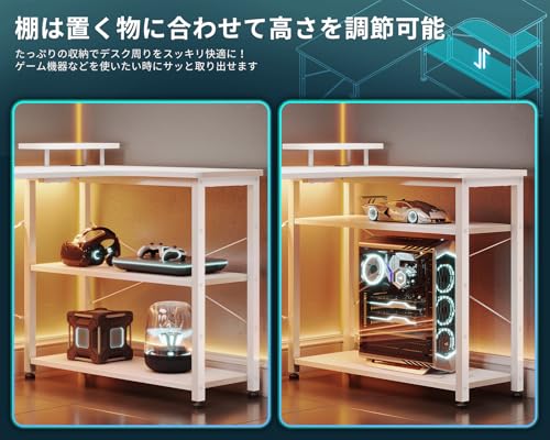 ODK ゲーミングデスク L字 パソコンデスク 幅110 デスク desk 机 pc